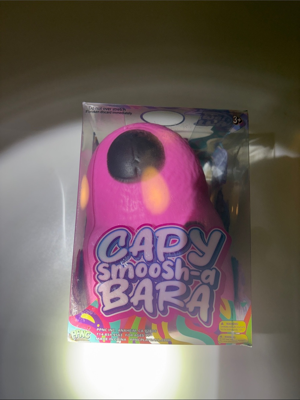 PPNC Capy Smoosh-a Bara Jumbo Pink Capybara Squishy NEW IN BOX 🩷